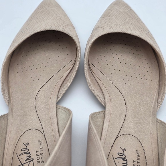 D 'Orsay Pointed Flats Bundle Women 8 Nude White Office Minimalist Neutral Shoes - Picture 9 of 14